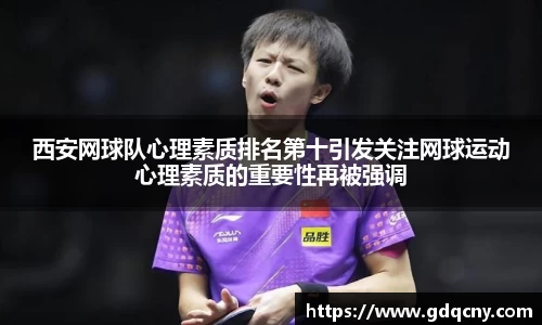 西安网球队心理素质排名第十引发关注网球运动心理素质的重要性再被强调